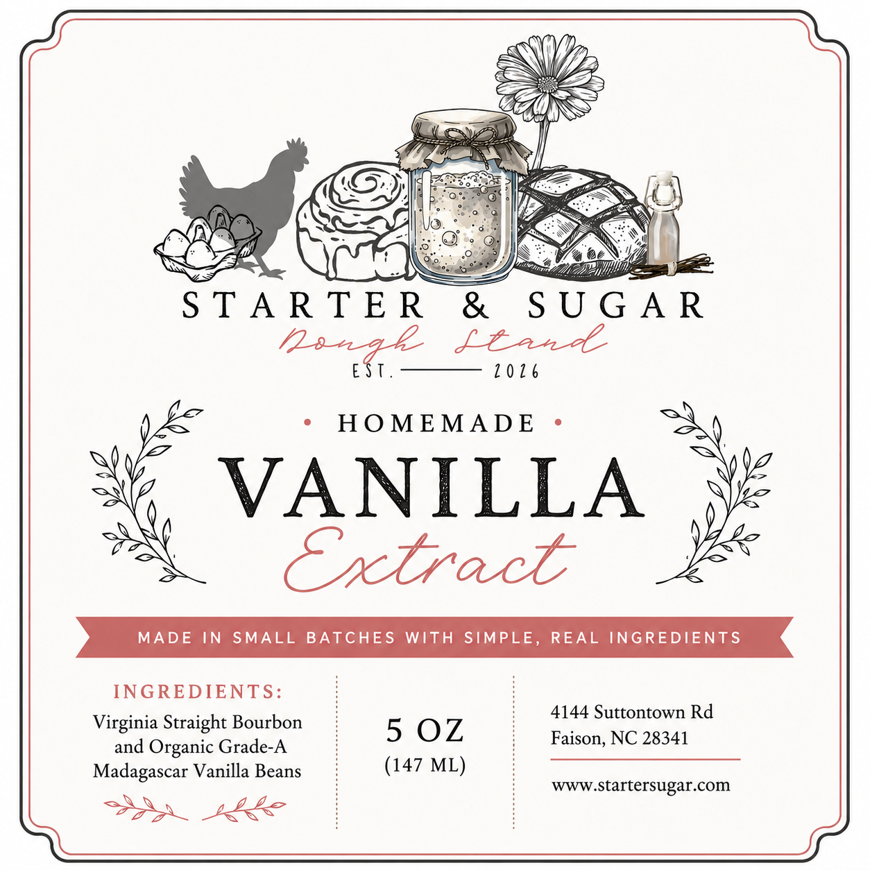 Hand Poured Bourbon Vanilla Extract